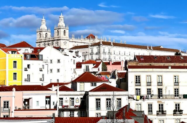 Telhados do centro histórico de Lisboa